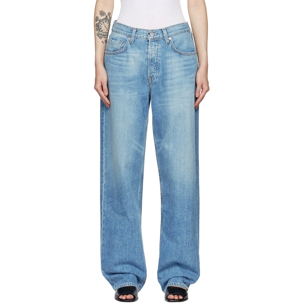 GRLFRND The Bella Low Rise Rigid Denim 90s Baggy Loose Boyfriend Jeans